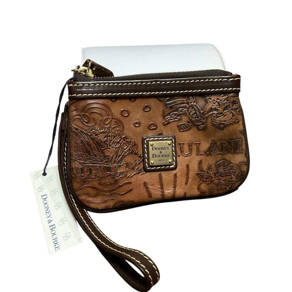 Dooney & Bourke Embossed Disney Aulani Wristlet NEW